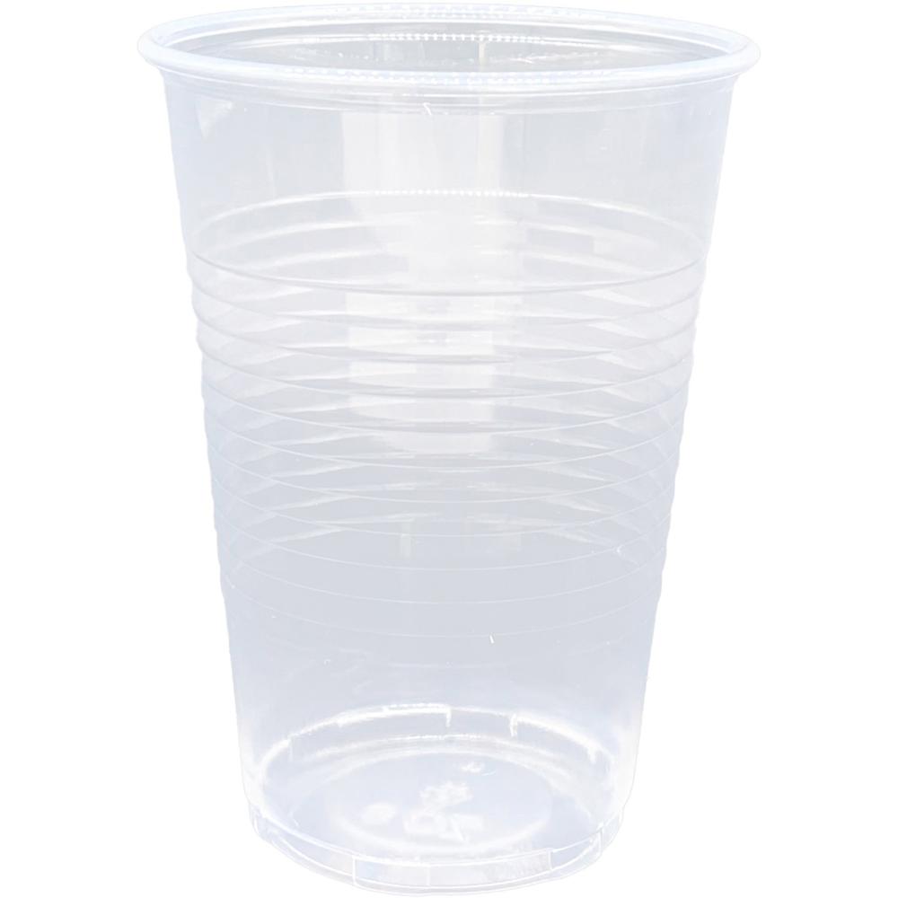 Genuine Joe 9 oz Transparent Beverage Cups - 9 fl oz - Clear - Plastic - Cold Drink - 200/Pack - 12 / Carton. Picture 1