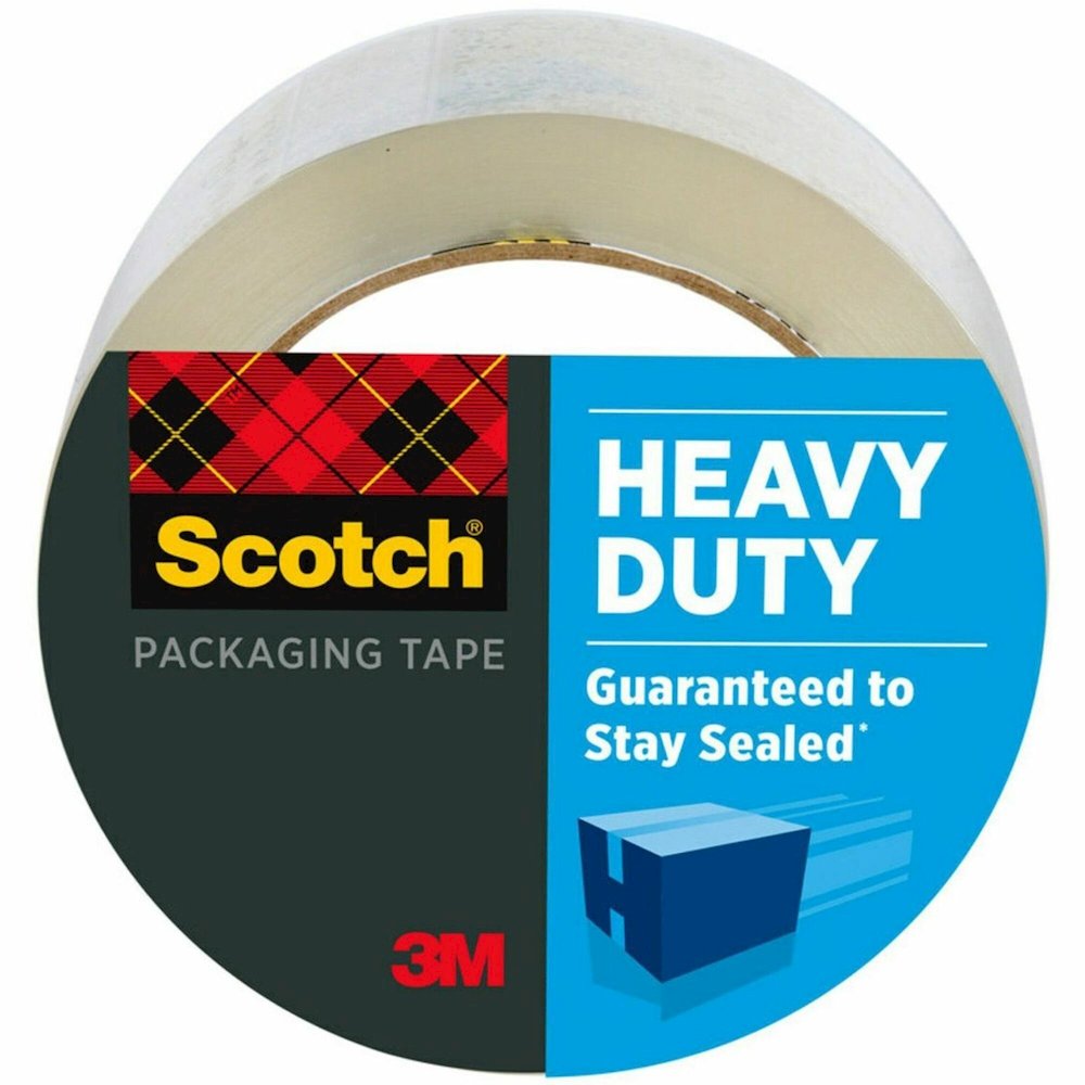 Scotch Heavy-Duty Shipping/Packaging Tape - 54.60 yd Length x 1.88" Width x 3.1 mil Thickness - 3" Core - Clear - Synthetic Rubber Resin - 3.10 mil - Rubber Resin Backing - Pistol Grip Dispenser - Spl. Picture 1