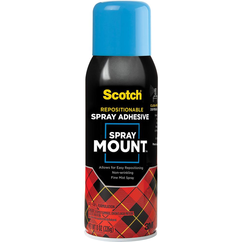 Scotch Spray Mount Clear Adhesive - 10.25 oz - Clear - 1 Each. Picture 1
