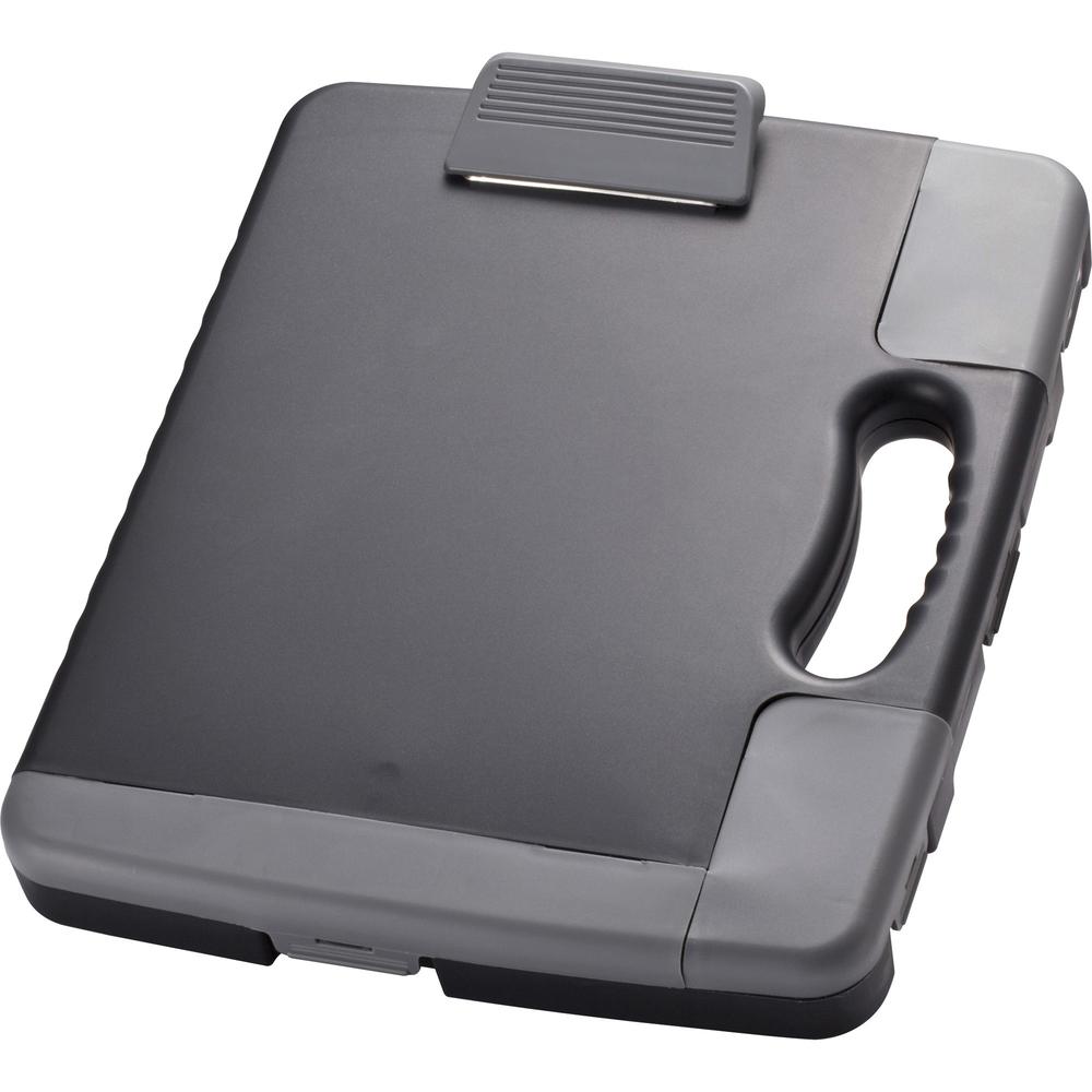 Officemate Portable Clipboard Storage Case - Storage for Stationary - Charcoal - 1 Each. Picture 1