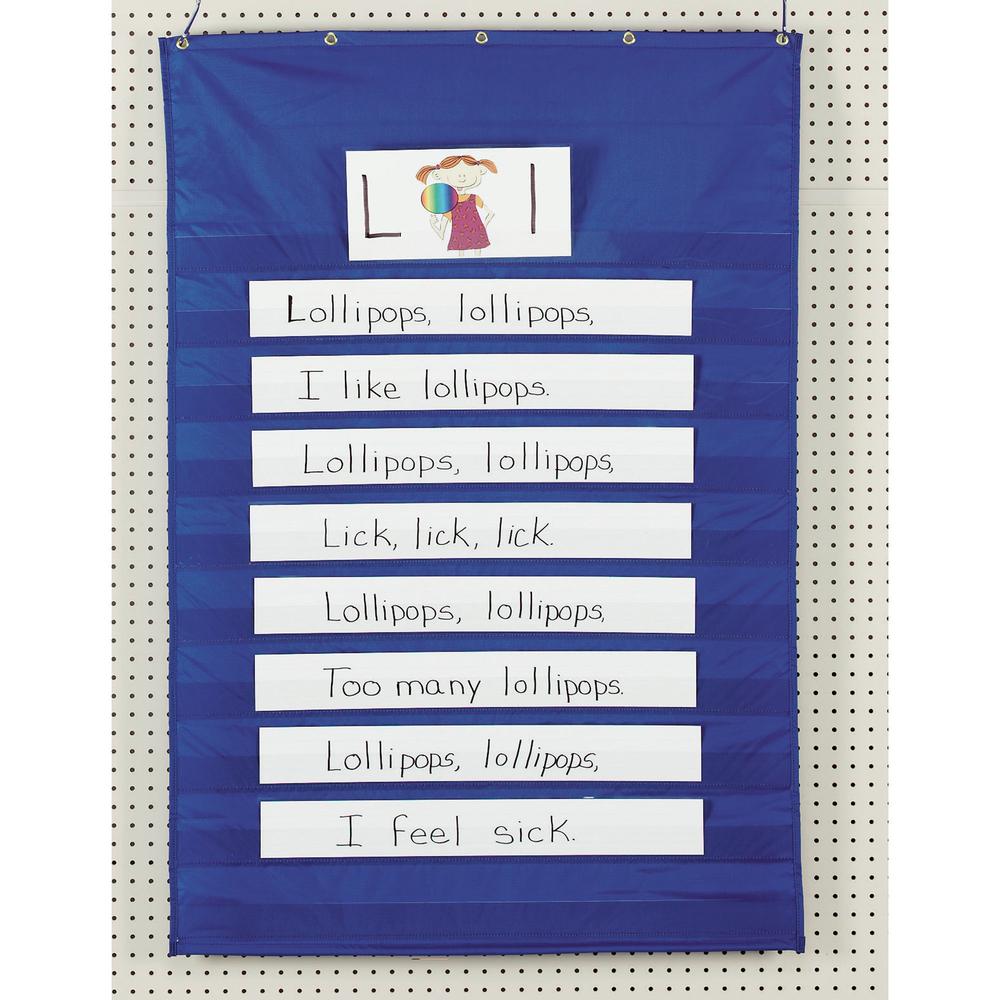 Pacon&reg; Standard Pocket Chart - 34" x 50" - 1 Chart - 9 Pockets. Picture 1