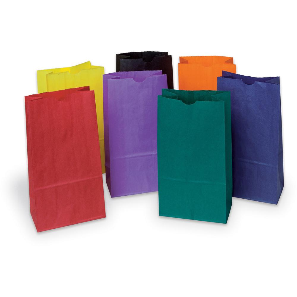 Creativity Street Kraft Bag - Art Project, Craft Project, Bag, Hat - 11"Height x 6"Width - 28 / Pack - Assorted - Kraft. Picture 1
