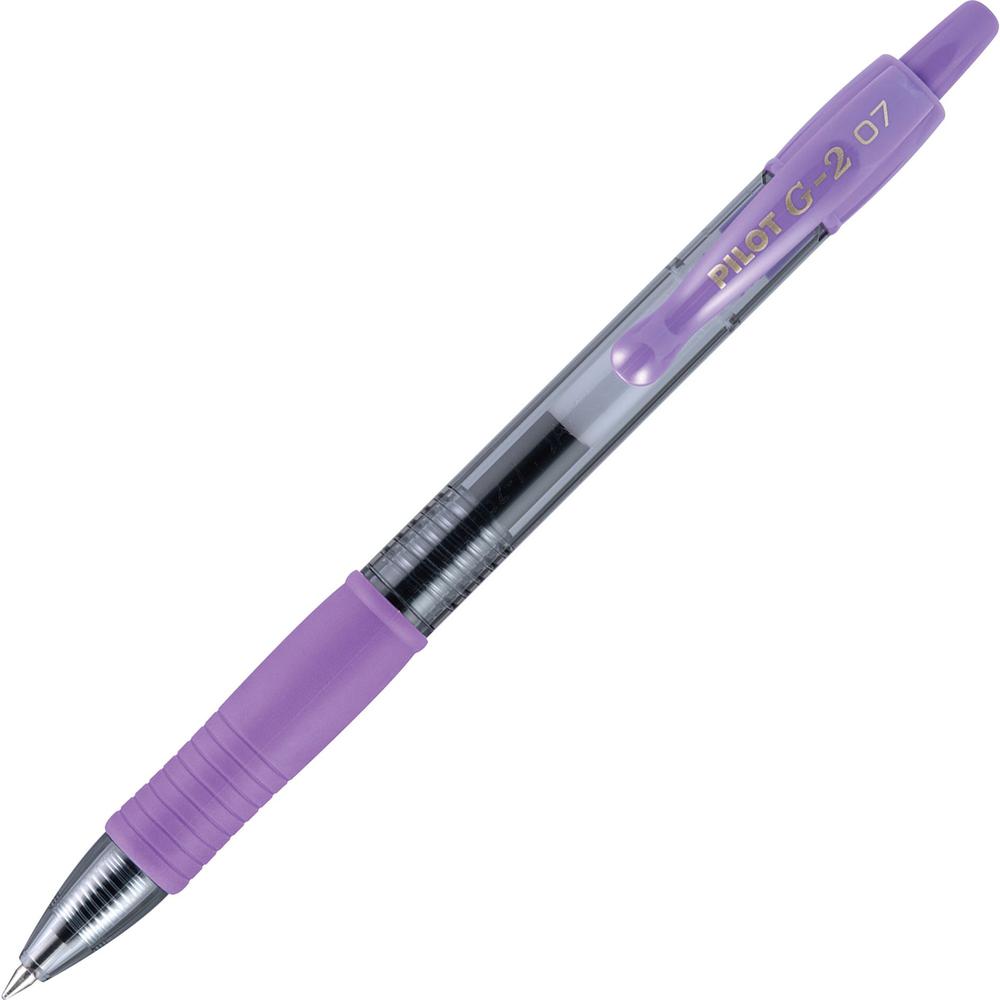 G2 Premium Gel Ink Retractable Pens - Refillable - Retractable - Purple Ink - Gel-based - Translucent Barrel - 1 Dozen. Picture 1