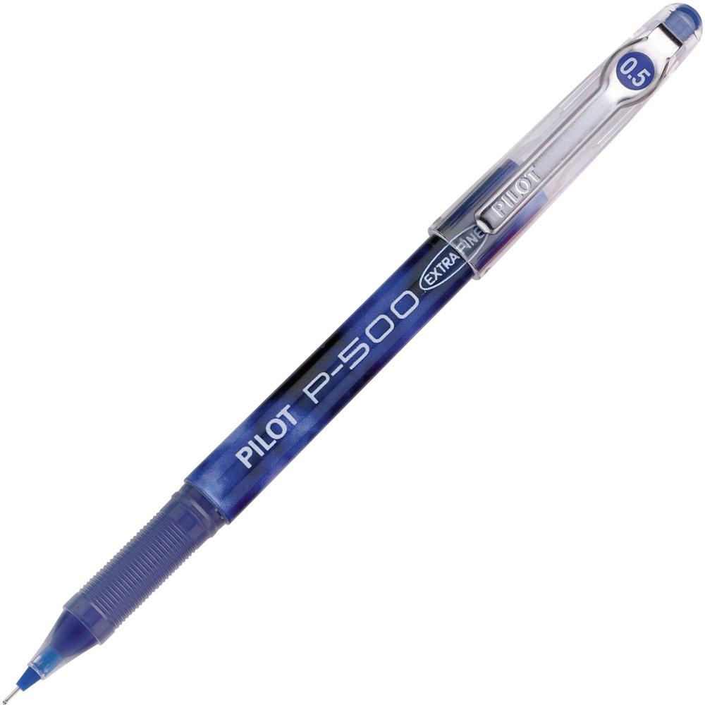 Pilot Precise P-500 Precision Point Extra-Fine Capped Gel Rolling Ball Pens - Blue Ink - Gel-based - Blue Barrel - 1 Dozen. Picture 1