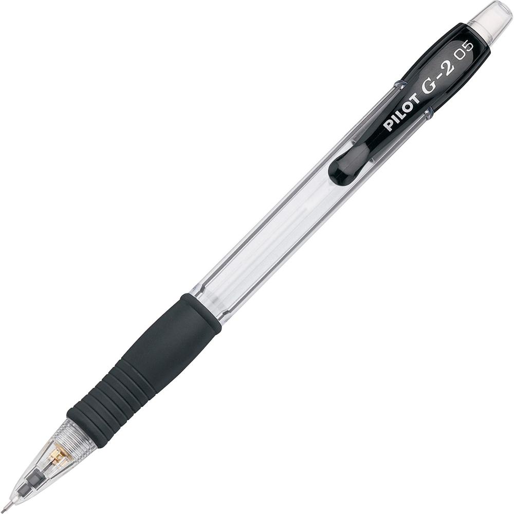 Pilot G2 Mechanical Pencils - 0.5 mm Lead Diameter - Refillable - Clear, Black Barrel - 1 Dozen. Picture 1
