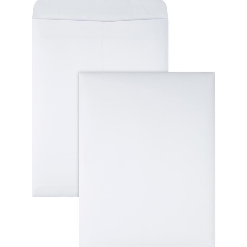 Quality Park 9-1/2 x 12-1/2 Catalog Mailing Envelopes with Redi-Seal&reg; Self-Seal Closure - Catalog - #12 1/2 - 9 1/2" Width x 12 1/2" Length - 28 lb - Self-sealing - Wove - 100 / Box - White. Picture 1