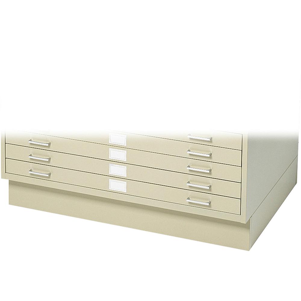 Safco Base - 40.4" Width x 26.6" Depth x 6" Height - Steel - Tropic Sand. Picture 1