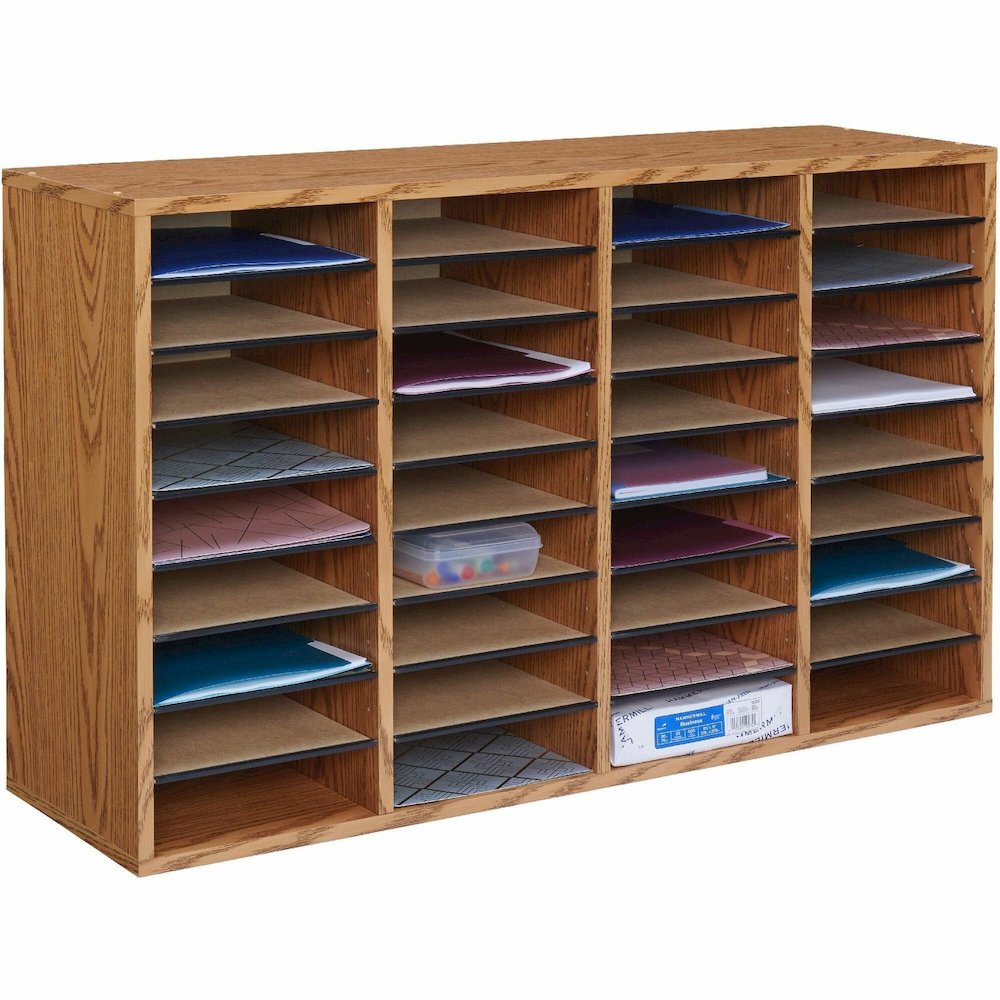 Safco Adjustable Shelves Literature Organizers - 36 Compartment(s) - 36 Shelf(ves) - Compartment Size : 2.50" x 9" x 11.50" - 24" Height x 39.30" Width x 11.75" Depth - Adjustable Compartment, Adjusta. Picture 1