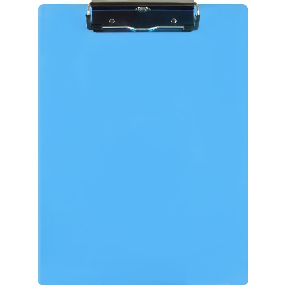Saunders Acrylic Clipboard - 0.50" Clip Capacity - 9" x 12" - Acrylic - Blue - 1 Each. Picture 1