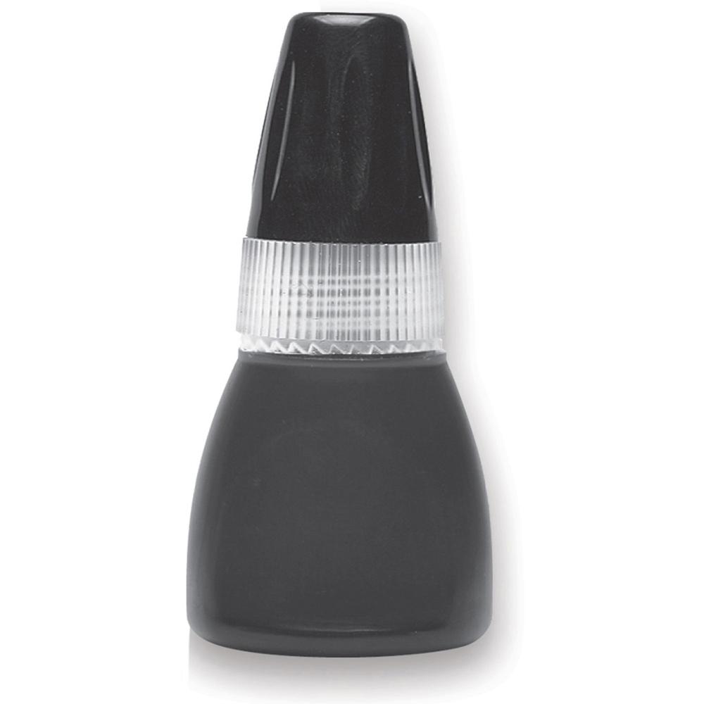 Xstamper 10 ml Bottle Refill Inks - 1 Each - Black Ink - 0.34 fl oz - Black. Picture 1