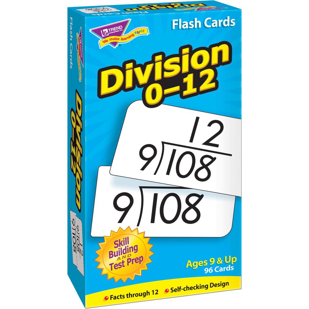 Trend Division 0-12 Flash Cards - Educational - 1 / Box. Picture 1