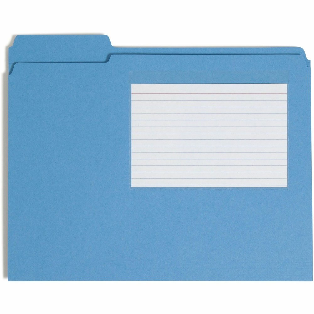 Smead Self-Adhesive Pockets - For 6 1/4" x 4 9/16" Sheet - Clear - Poly - 100 / Box. Picture 1
