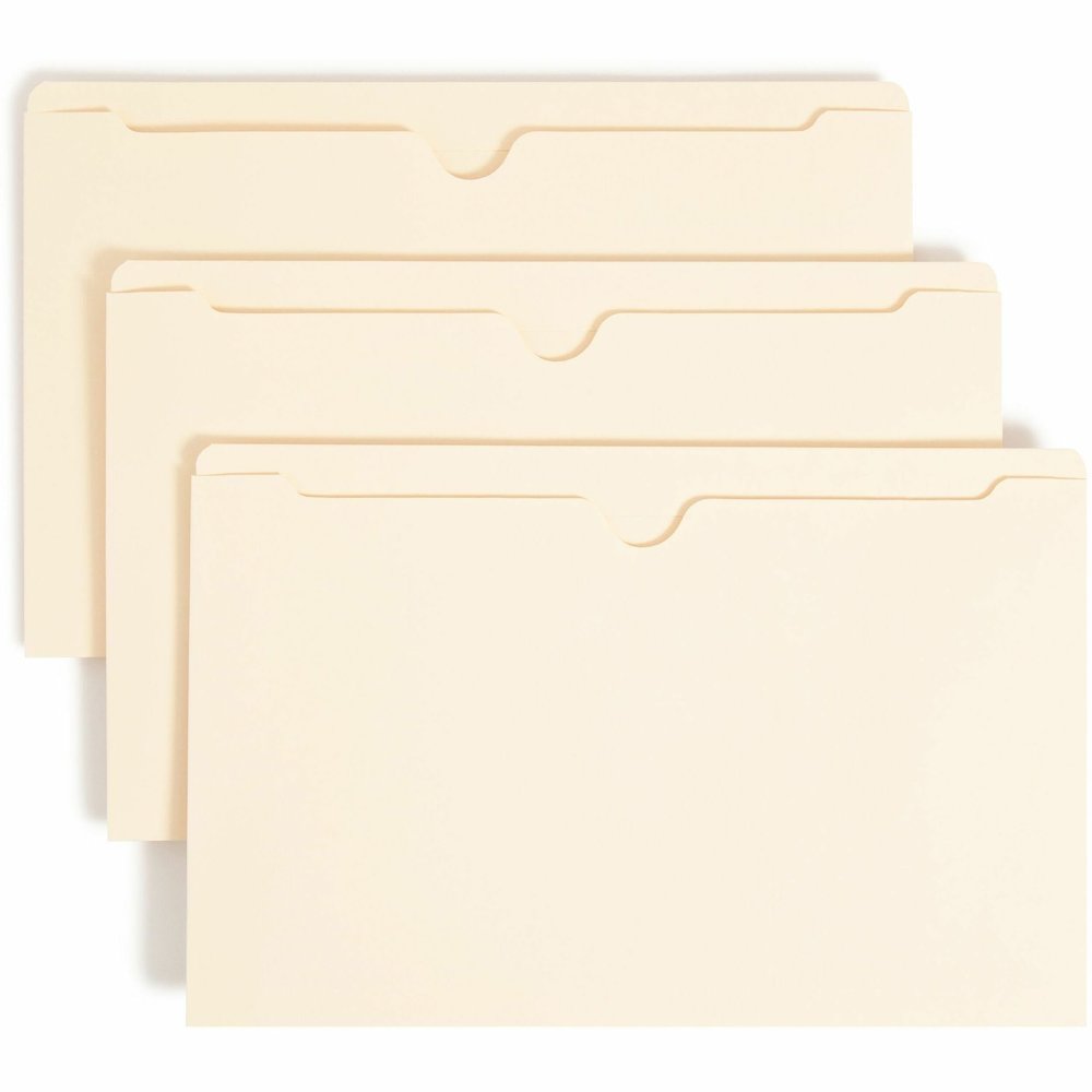 Smead Legal Recycled File Jacket - 8 1/2" x 14" - 11 pt. - 2 Plys - Manila - Reinforced, Slip Resistant - 10% Recycled - 100 / Box. Picture 1
