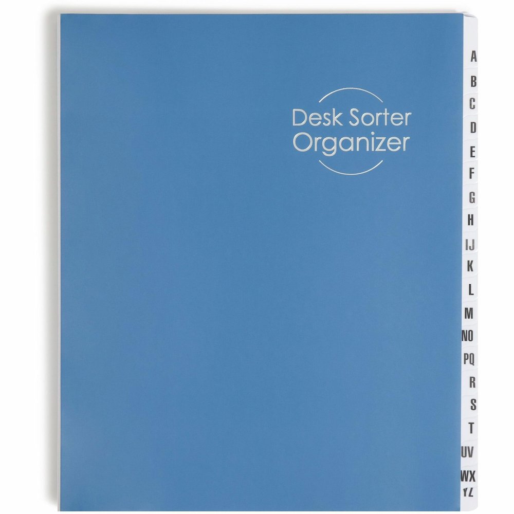 Smead Alphabetic Desk File/Sorter - Printed Tab(s) - Character - A-Z - Letter - 8.50" Width x 11" Length - 35% Recycled - 1 Each. Picture 1