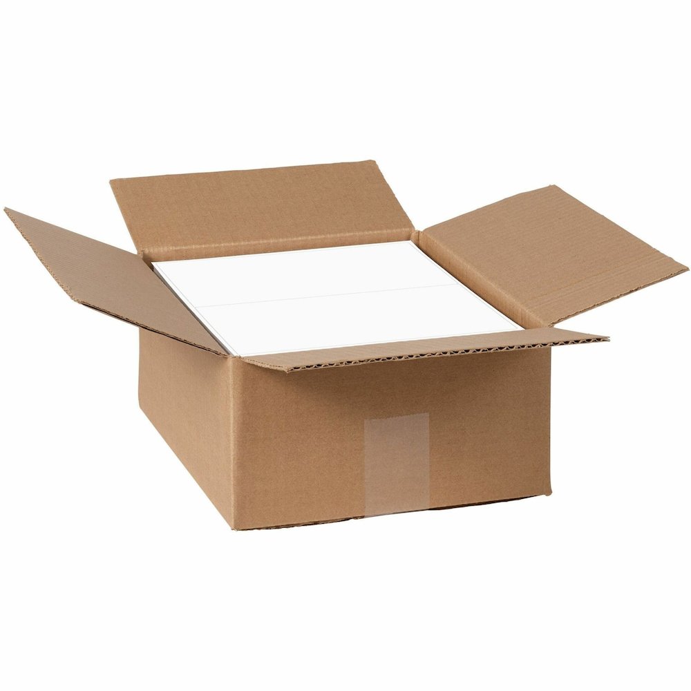 Avery&reg; Shipping Labels - TrueBlock Technology - 5 1/2" Width x 8 1/2" Length - Permanent Adhesive - Rectangle - Laser - Matte - White - Paper - 2 / Sheet - 500 Total Sheets - 1000 Total Label(s) -. Picture 1