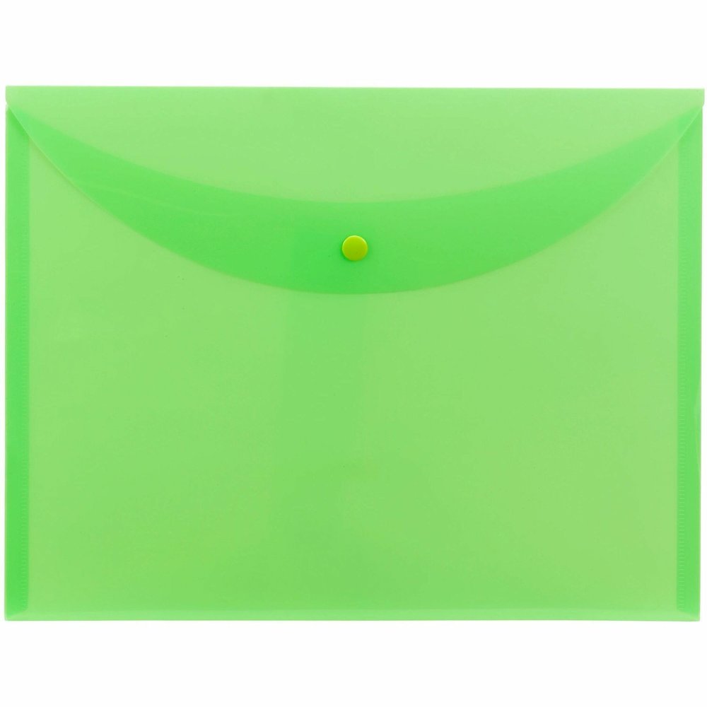 Smead Letter Filing Envelope - 8 1/2" x 11" - Green - 10 / Box. Picture 1