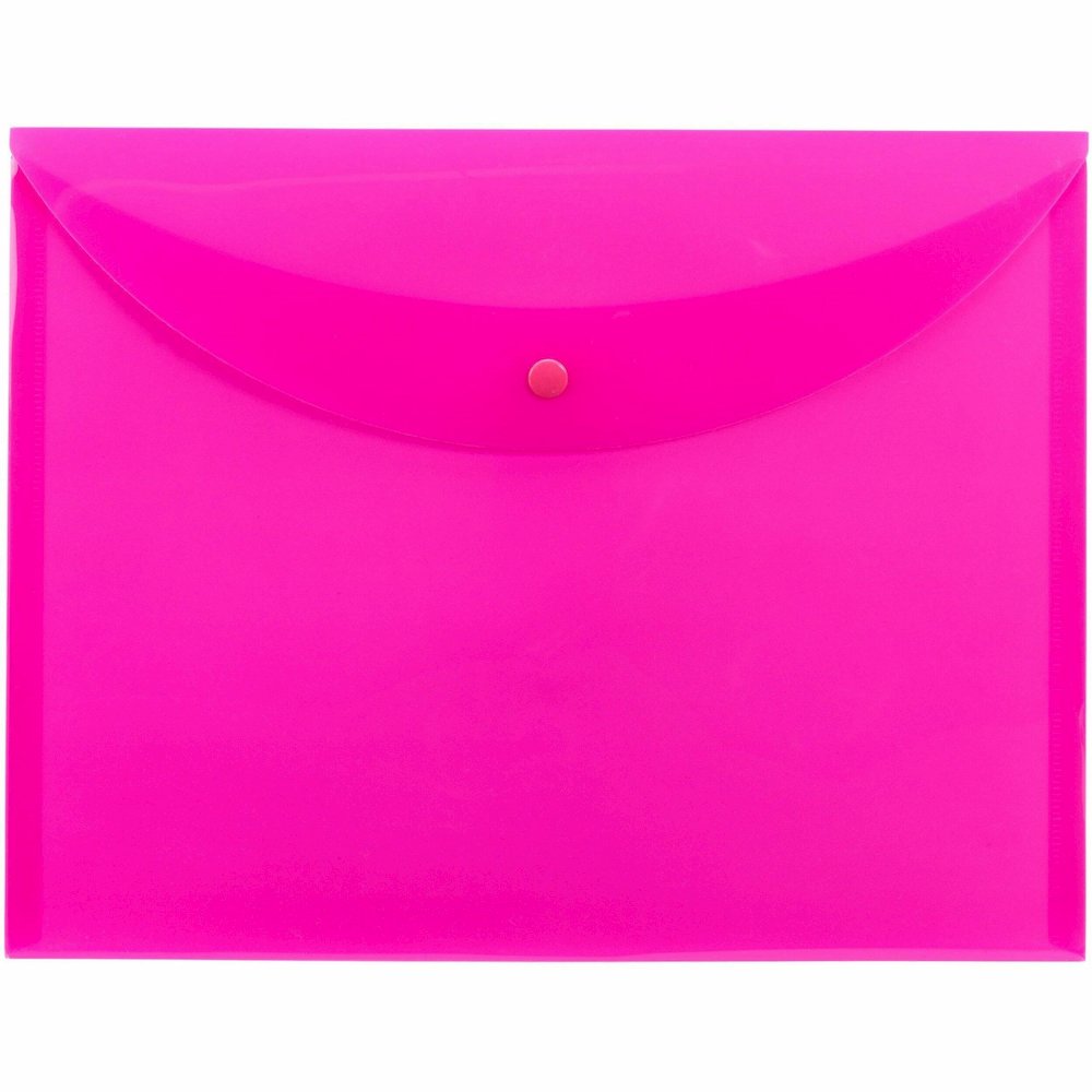 Smead Letter Filing Envelope - 8 1/2" x 11" - Pink - 10 / Box. Picture 1