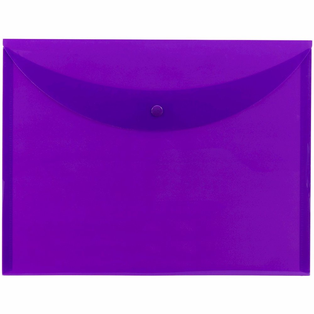 Smead Letter Filing Envelope - 8 1/2" x 11" - Purple - 10 / Box. Picture 1