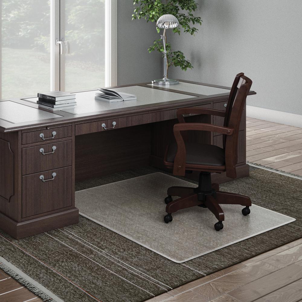 Deflecto ExecuMat for Carpet - Carpeted Floor - 60" Length x 60" Width x 0.333" Thickness - Vinyl - Clear - 1Each. Picture 3
