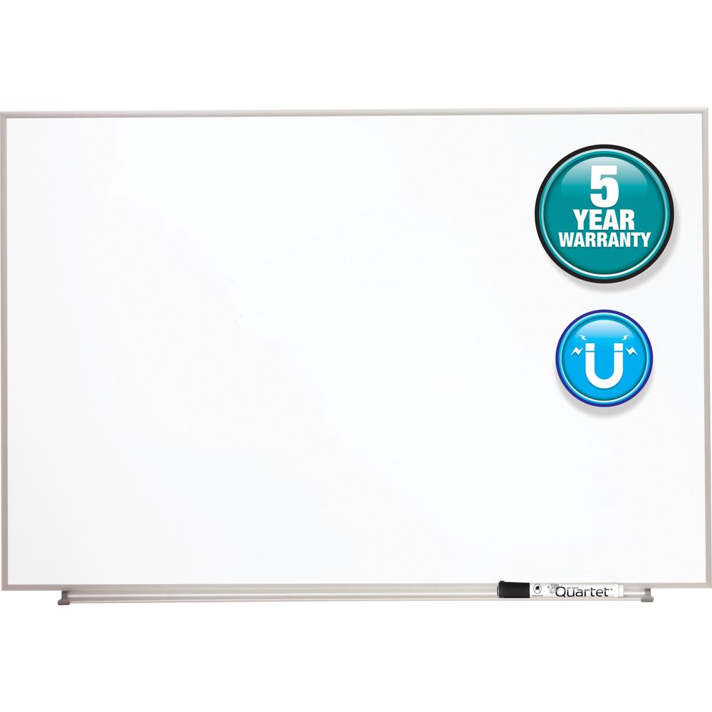 Quartet Matrix Whiteboard - 23" Height x 34" Width - White Surface - Magnetic, Durable - Silver Aluminum Frame - 1 Each. Picture 1