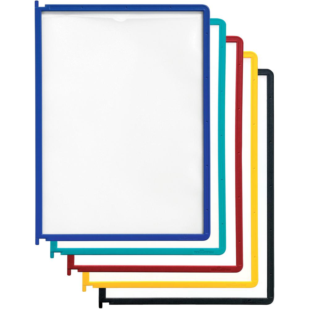 DURABLE&reg; INSTAVIEW&reg; Replacement Panels for Reference Display System - Replacement Panels - Assorted - 5 Pack - INSTAVIEW Design. Picture 1