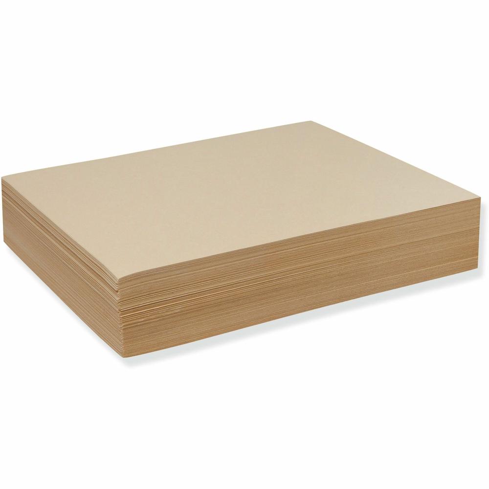 Pacon Economy Weight Recyclable Drawing Paper - 500 Sheets - Plain - 9" x 12" - Manila Paper - Lightweight - 500 / Ream. Picture 1