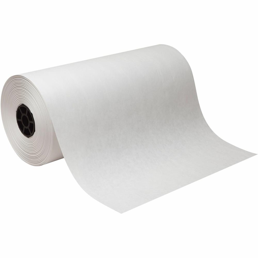 Pacon Kraft Paper Roll - Painting, Classroom Activities, Craft - 1000 ftHeight x 18"Width x 17"Length - 40 lb Basis Weight - 1 / Roll - White - Kraft. Picture 1