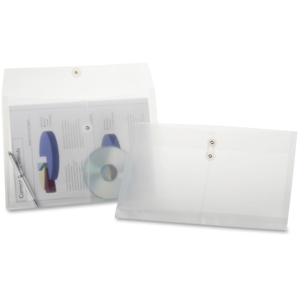 Pendaflex Legal Presentation Folder - 8 1/2" x 14" - 200 Sheet Capacity - 1" Expansion - Clear - 3 / Pack. Picture 1