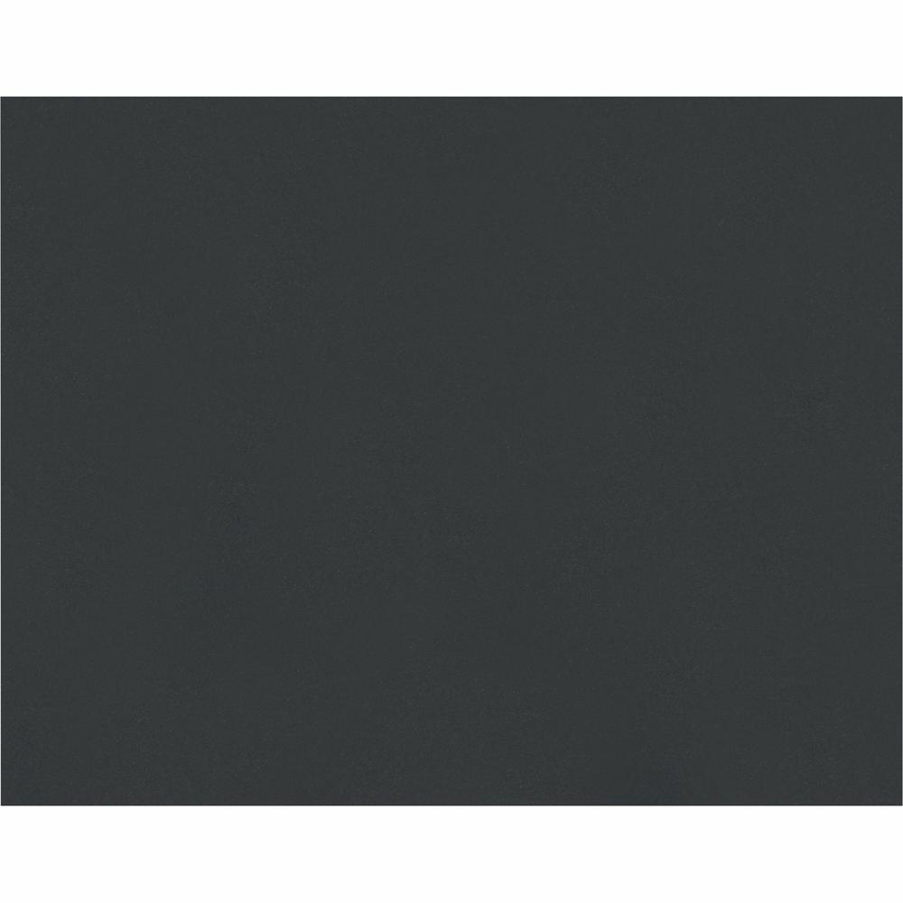 Pacon Railroad Board - Art, Mat, Mounting, Block Printing, Marker, Stenciling, Poster - 22" Height x 28" Width - Black - 25 / Carton. Picture 1