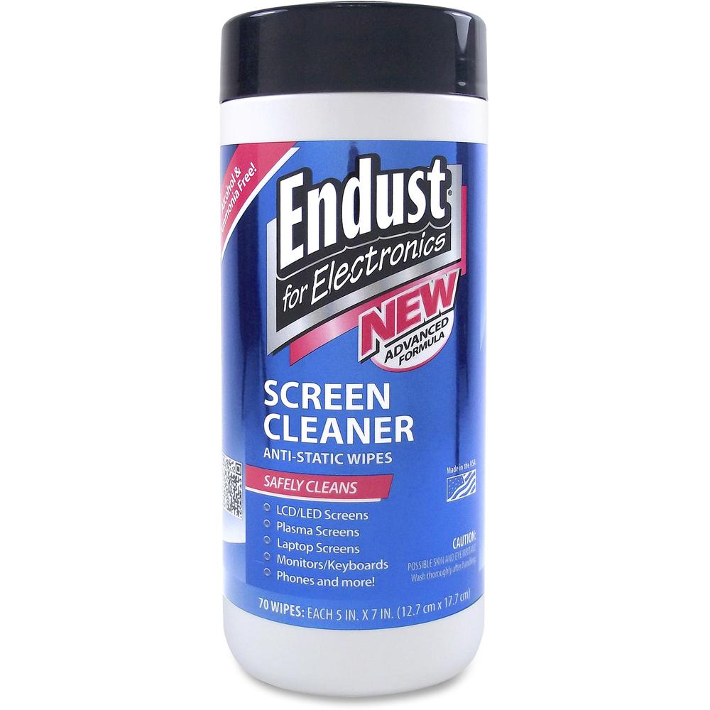 Endust 11506 LCD & Plasma Screen Cleaner Pop-Up Wipe - For PDA, Optical Media, Copier, Desktop Computer, Keyboard, Display Screen, Telephone, Fax Machine, Mobile Phone, Audio Equipment, Gaming Console. Picture 1