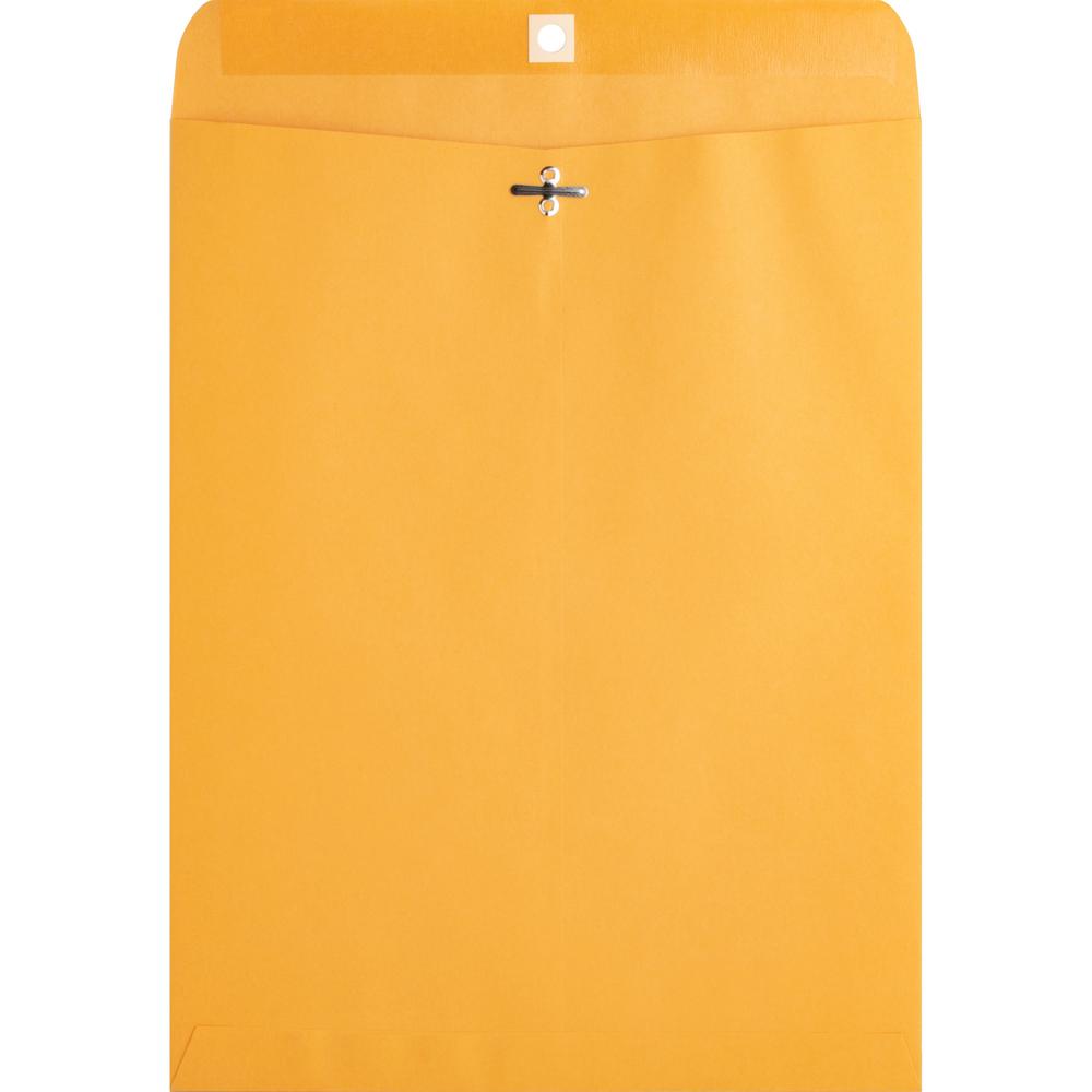 Business Source Heavy-duty Clasp Envelopes - Clasp - #97 - 10" Width x 13" Length - 28 lb - Clasp - Kraft - Kraft - 100 / Box. Picture 1