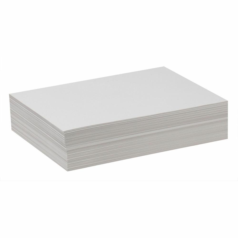 Pacon Drawing Paper - 500 Sheets - Plain - 9" x 12" - White Paper - Standard Weight - 500 / Ream. Picture 1
