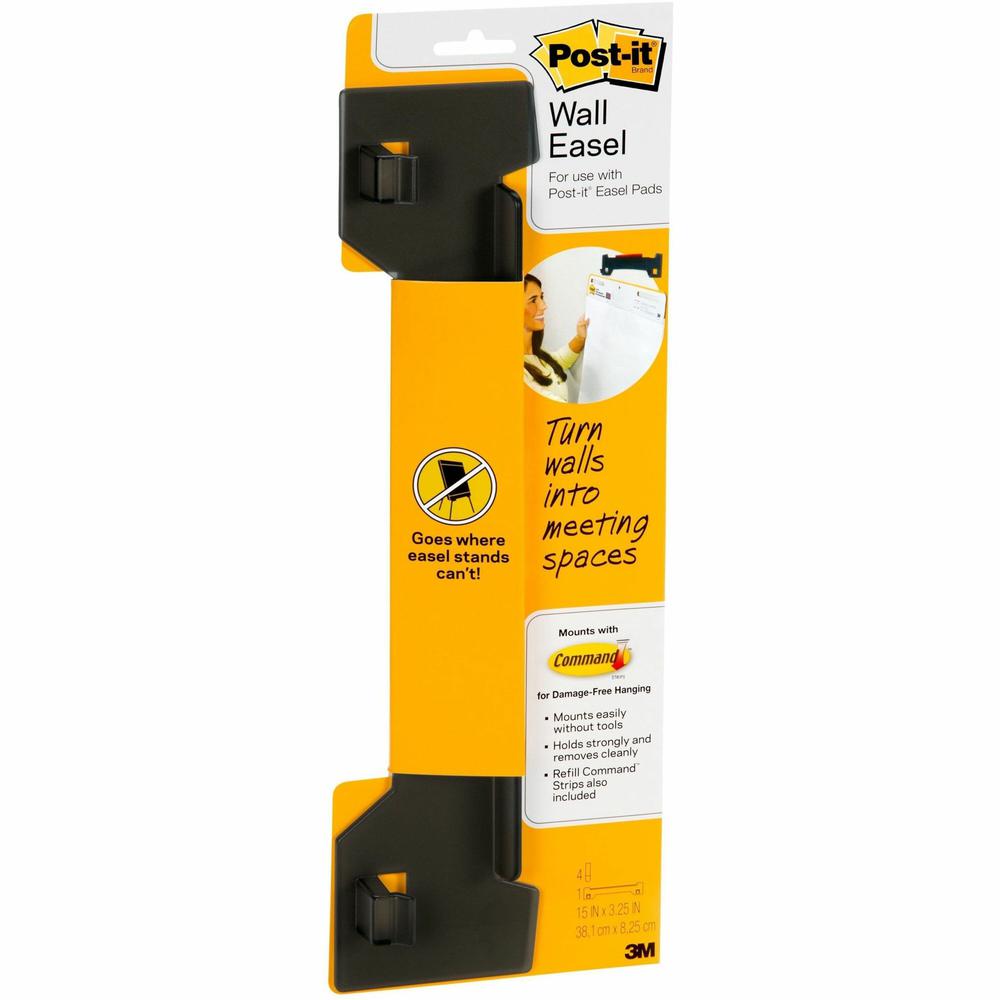 E-A-R Wall Easel Holder - Plastic - 2 / Pack - Gray. Picture 1