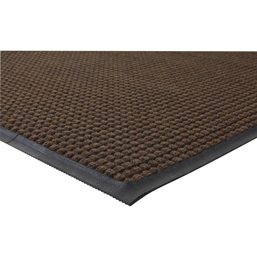 Genuine Joe Waterguard Wiper Scraper Floor Mats - Carpeted Floor, Indoor, Outdoor - 72" Length x 48" Width - Polypropylene - Brown - 1 Each. Picture 1