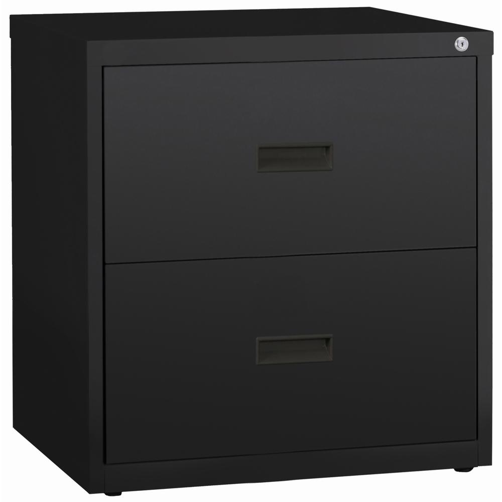 Lorell Value Lateral File - 2-Drawer - 30" Width x 18.6" Depth x 28.1" Height - 2 x Drawer(s) for File - A4, Letter, Legal - Interlocking, Ball-bearing Suspension, Adjustable Glide, Locking Drawer - B. Picture 1