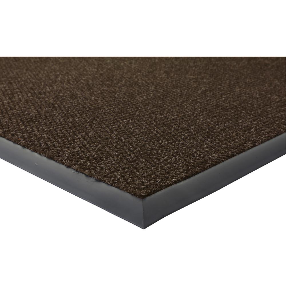 Genuine Joe Ultraguard Indoor Wiper Mats - Hard Floor, Indoor, Outdoor - 72" Length x 48" Width - Rubber - Chocolate - 1 Each. Picture 1
