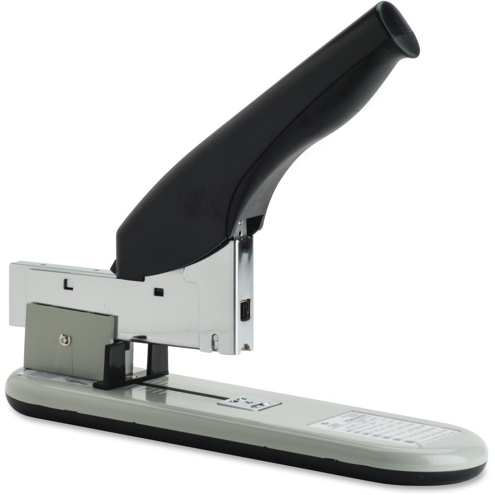 Business Source Heavy-duty Stapler - Staples Upto 220 Sheet - Staple Size: 0.25" , 0.31" , 0.37" , 0.50" , 0.56" , 0.63" , 0.75" , 0.81" , 0.88" , 0.94" - 2" Throat Depth - Black, Putty - Rubber, Stee. Picture 1
