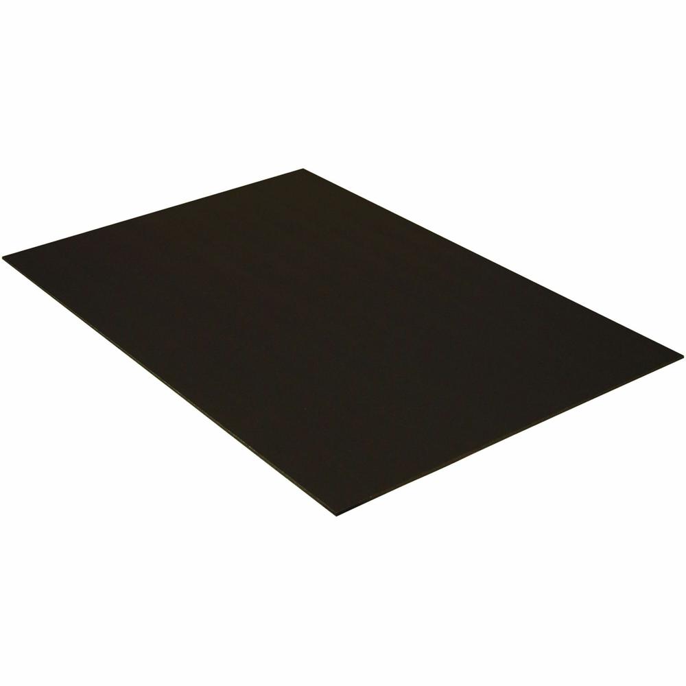 UCreate Foam Board - 30" Height x 20" Width x 187 mil Thickness x 0.60" Length - Black - Foam - 10 / Carton. Picture 1