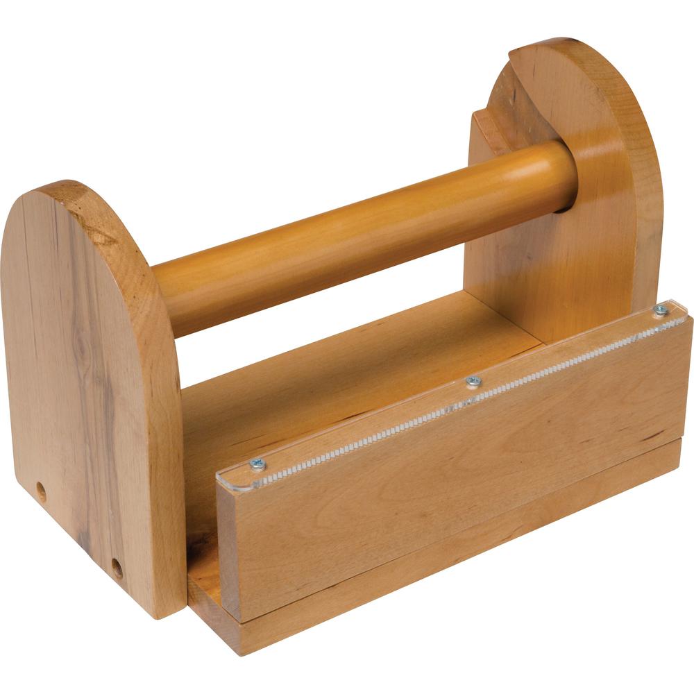Creativity Street Wood Masking Tape Holder - Holds Total 8 Tape(s) - Wood - Brown - 1 Each. Picture 1