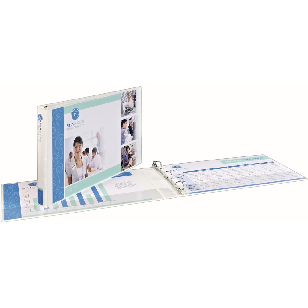 Avery&reg; Heavy-Duty View Binder - 2" Binder Capacity - Tabloid - 11" x 17" Sheet Size - 530 Sheet Capacity - Slant Ring Fastener(s) - 2 Pocket(s) - Polypropylene - Recycled - Pocket, Heavy Duty - 1 . Picture 1