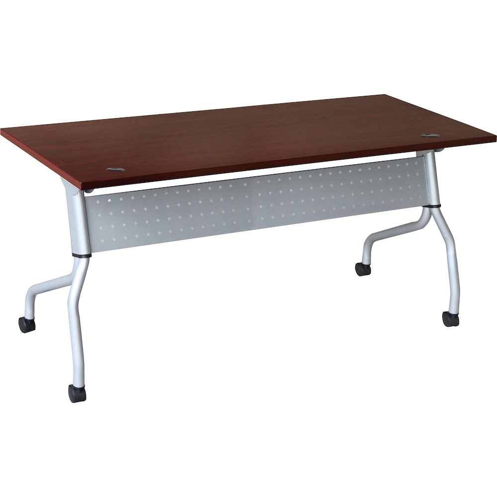 Lorell Flip Top Training Table - Rectangle Top - Four Leg Base - 4 Legs - 23.60" Table Top Width x 72" Table Top Depth - 29.50" Height x 70.88" Width x 23.63" Depth - Training - Assembly Required - Ma. Picture 1