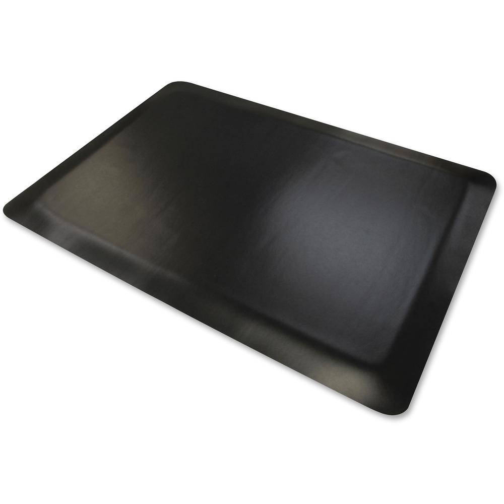 Guardian Floor Protection Anti-fatigue Mat - Airport, Bank, Hotel, Assembly Line - 60" Length x 36" Width - Rectangular - Vinyl - Black - 1Each. Picture 1
