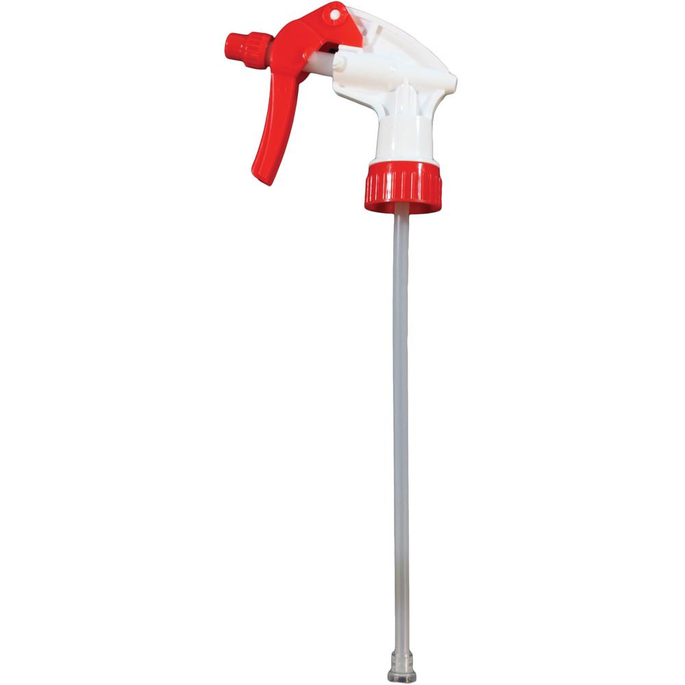 Genuine Joe General Purpose Trigger Sprayer - Red, White - 24 / Carton. Picture 1