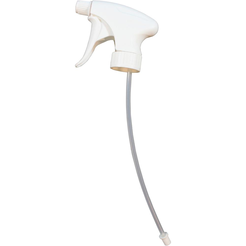 Genuine Joe Contour Trigger Sprayer - White - 24 / Carton. Picture 1