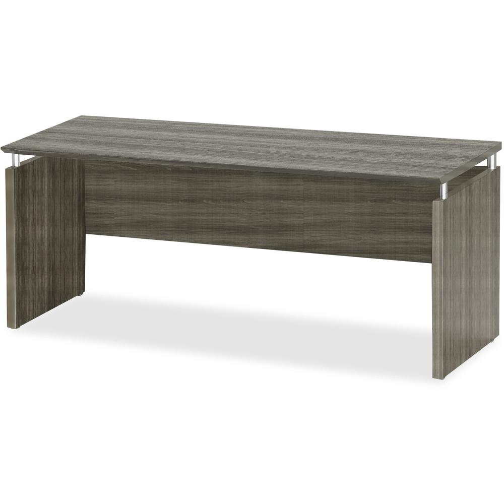 Mayline Medina Credenza - 29.5" Height x 72" Width x 20" Depth x 1" Thickness - Beveled Edge - Finish: Gray Steel Laminate - Water Resistant, Stain Resistant, Abrasion Resistant, Durable, Modesty Pane. Picture 1