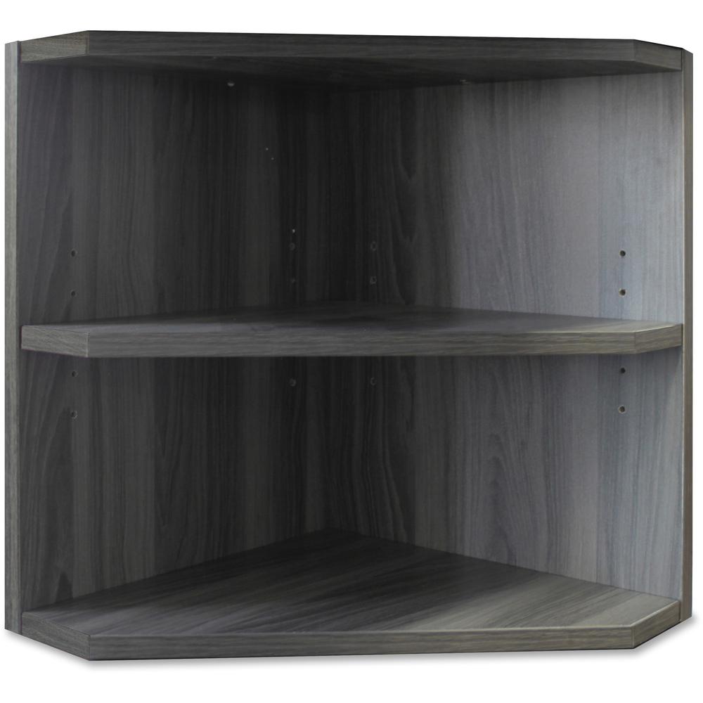 Mayline Medina Corner Support for Hutches - 20" Height x 15" Width x 15" Depth - 2 Shelve(s) - Finish: Gray Steel Laminate - Abrasion Resistant, Stain Resistant, Water Resistant, Durable - For Office . Picture 1