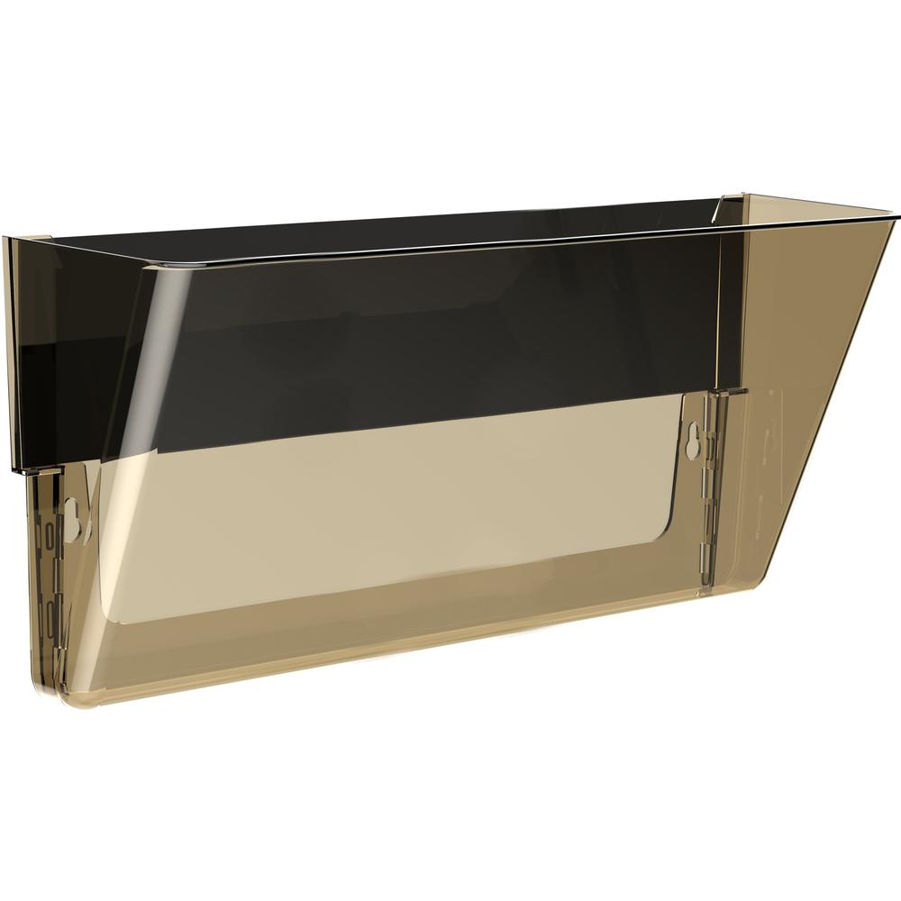 Storex Magnetic Wall File Pockets - 500 x Sheet - Magnetic, Heavy Duty - Smoke - Plastic - 1 Each. Picture 1