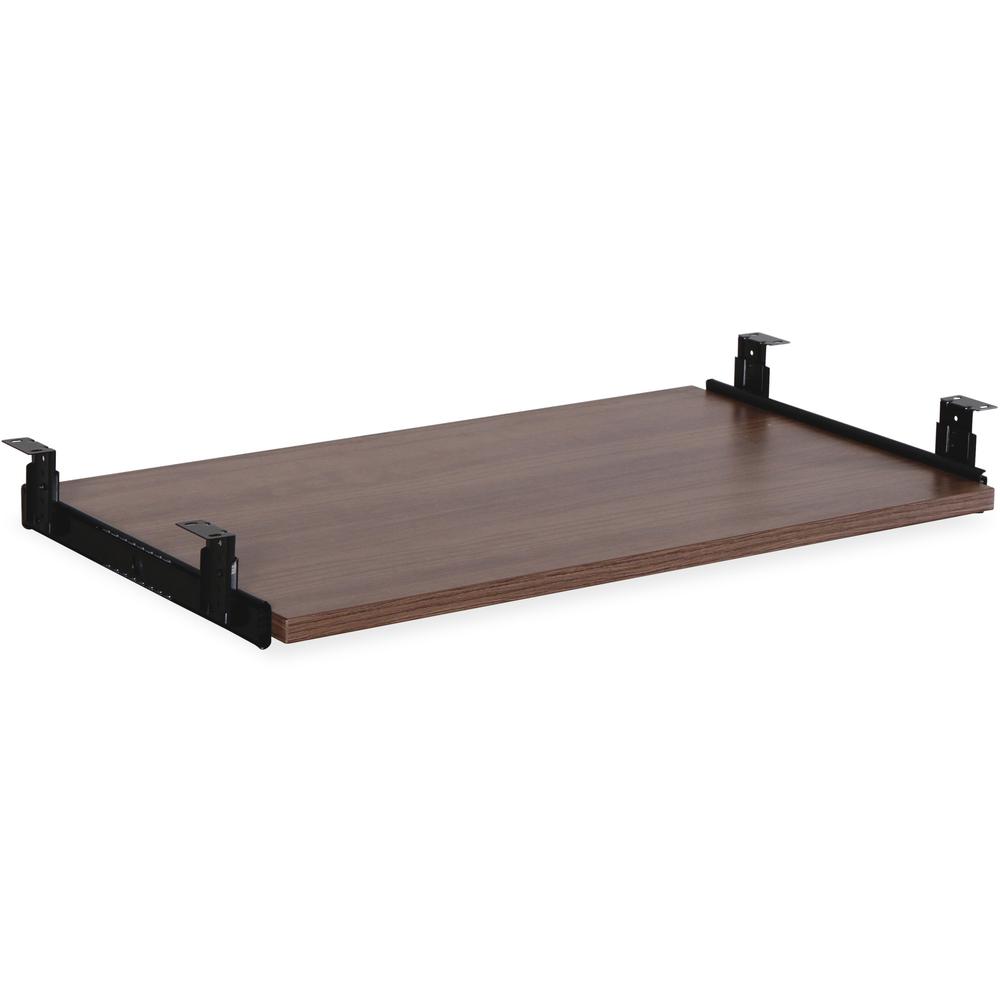 Lorell Universal Keyboard Tray - Walnut - Melamine - 1 Each. Picture 1