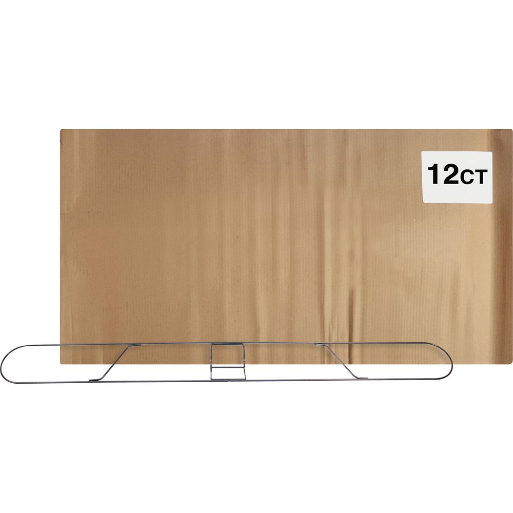 Genuine Joe Clip-on Long Dust Mop Frame - Rust Resistant, Clip, Galvanized - Metallic - 12 / Carton. Picture 1