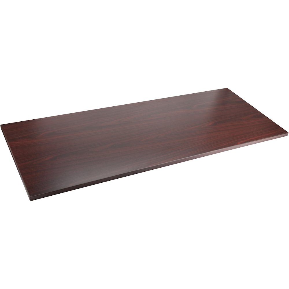 Lorell Relevance Series Tabletop - Rectangle Top - Contemporary Style - Height Adjustable - 72" Table Top Width x 30" Table Top Depth x 1" Table Top Thickness - Conferencing - Assembly Required - Maho. Picture 1